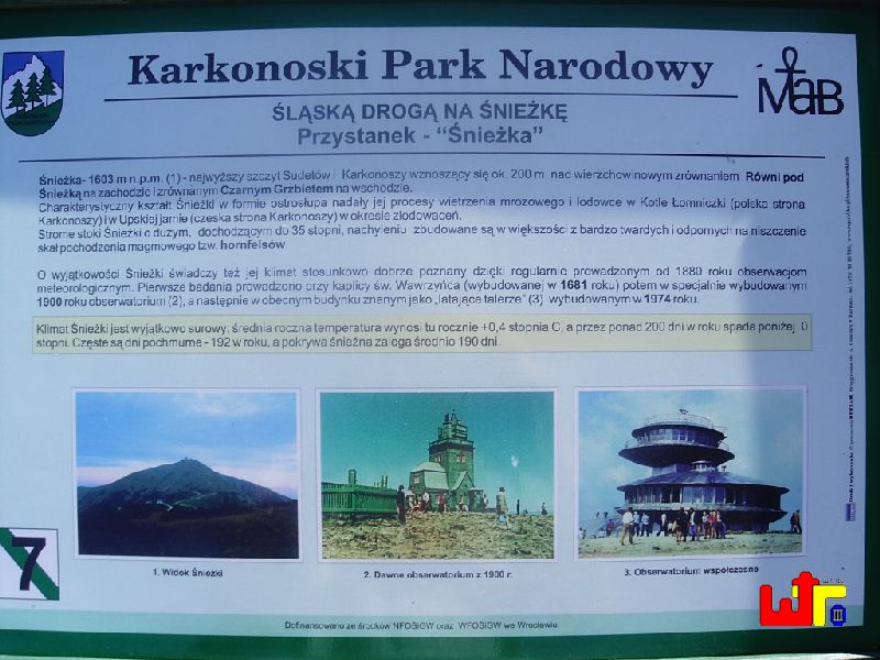 Infotafel Schneekoppe